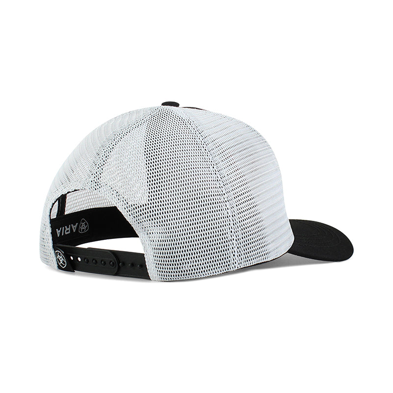 Ariat Mens Mexican Flag Wing Design Mesh Snapback Cap Black A300025001 - view 2