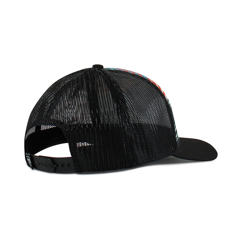 Ariat Mens Multicolor Striped Shield Mesh Snapback Cap Black A300027001 - view 2