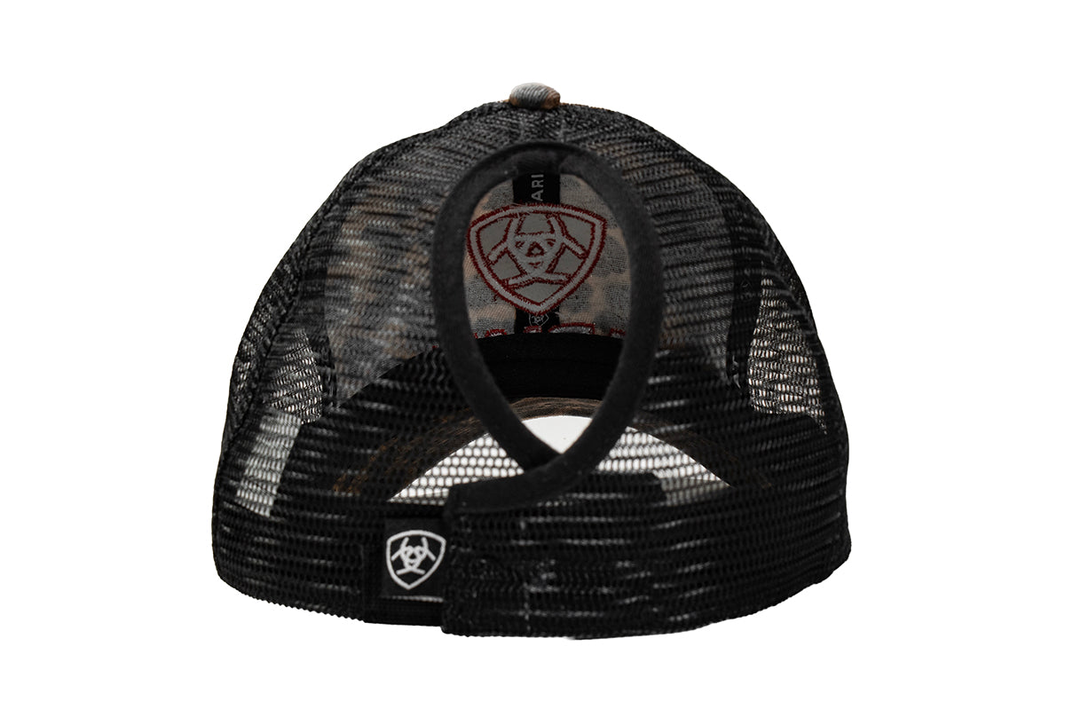 Ariat Womens Ponyflo Leopard Print Shield Hook-and-Loop Cap Black A300031001 - view 4