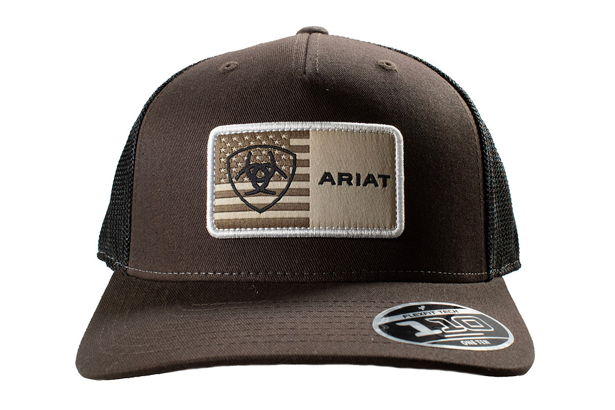 Ariat Mens Flexfit Cap 110 Snapback Amer. Brown A300090702 - view 2