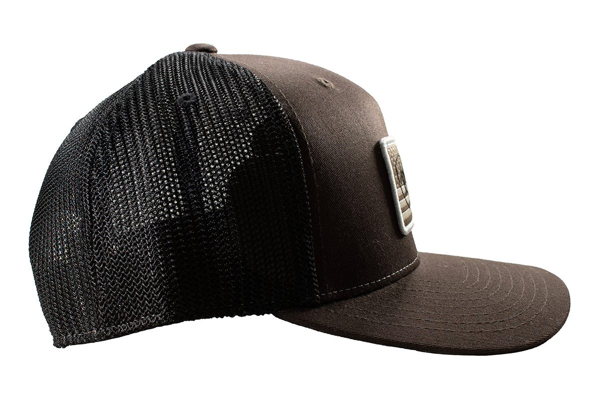 Ariat Mens Flexfit Cap 110 Snapback Amer. Brown A300090702 - view 3