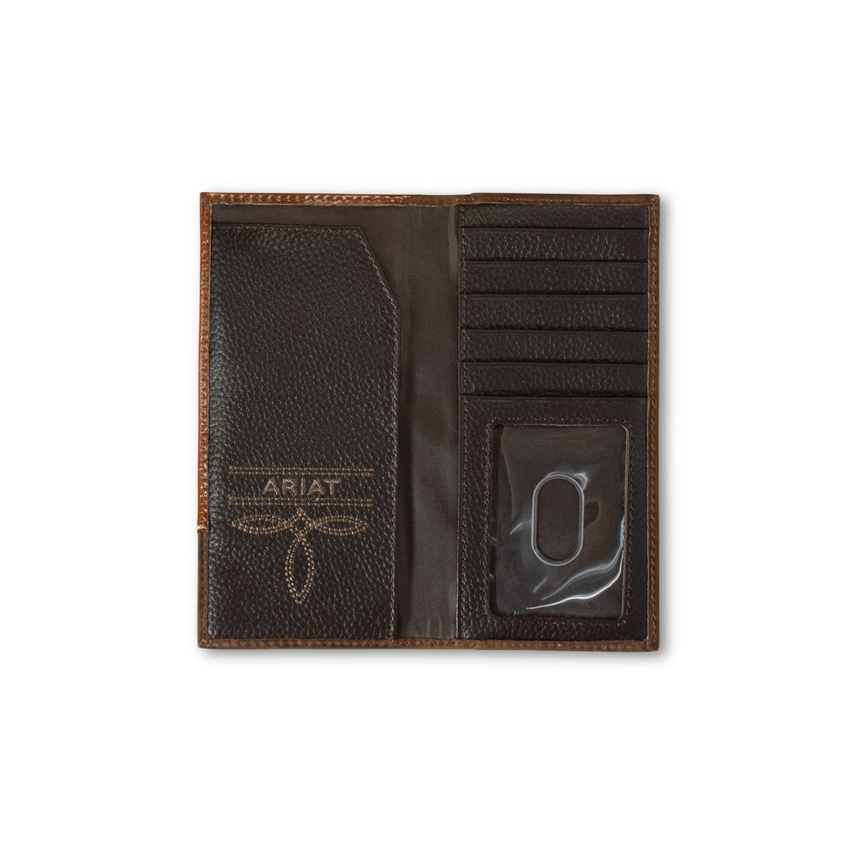 Ariat Kids Youth Rodeo Wallet Embossed Round Concho Brown A3551302 - view 2