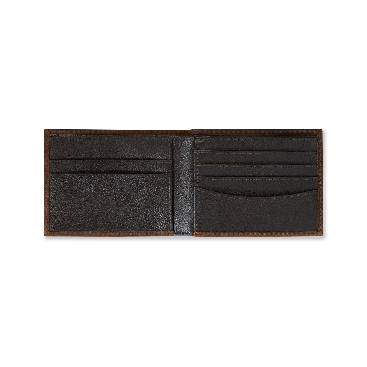 Ariat Mens Biflold Wallet Bull Hide Brown A3554502 - view 2