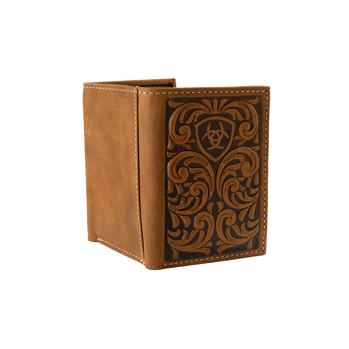 Ariat Trifold Scrollng Embosed Medium Brown A3561344 - view 2