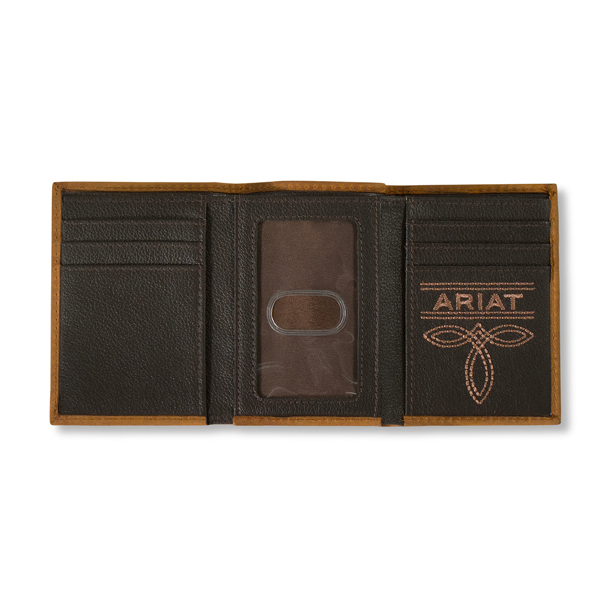 Ariat Trifold Scrollng Embosed Medium Brown A3561344 - view 5