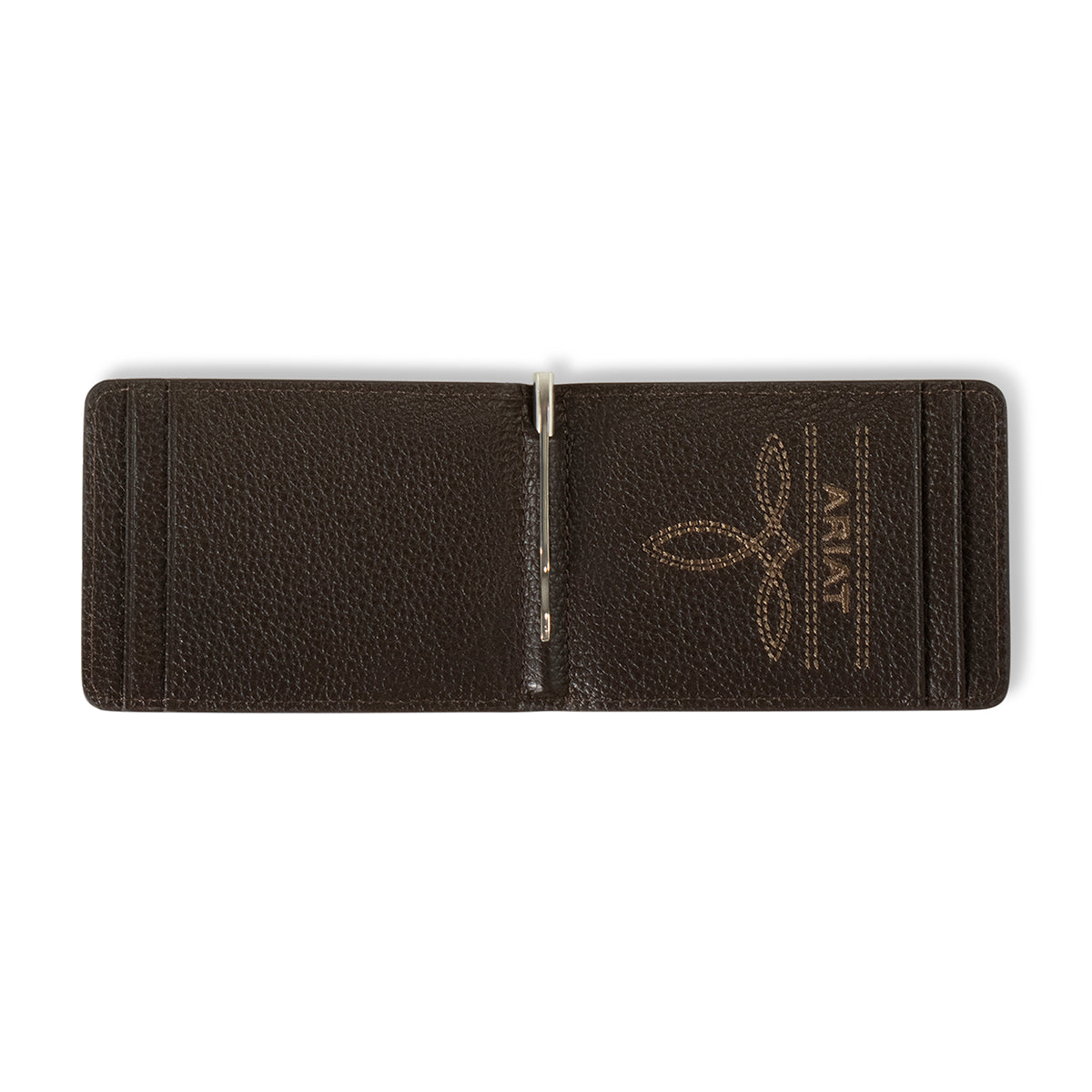 Ariat Bifold Money Clip Calf Hair Basket Weave Natural A3561948 - view 2