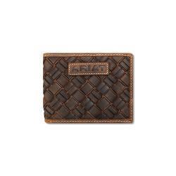 Ariat Mens Basket Weave Bifold Wallet - A3567744