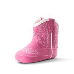 Ariat Infant Girls Hot Pink Boot White Stitching Casanova Style - A442003729