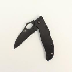 Ariat Large Folding Serrated Black Knife - A710010101-L