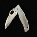 Ariat Medium Folding Serrated Knife Silver - A710010036-M