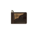 Ariat Mens Bifold Money Clip Calf Hair Overlay - A3562847