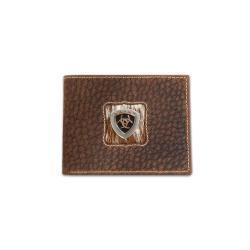 Ariat Mens Calf Hair Logo Bifold Wallet - A3566802