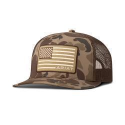 Ariat Mens Camo Brown American Flag - A300089802