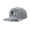 Ariat Mens Cap Snap Back FF110 Skull Bolt White - A290002905