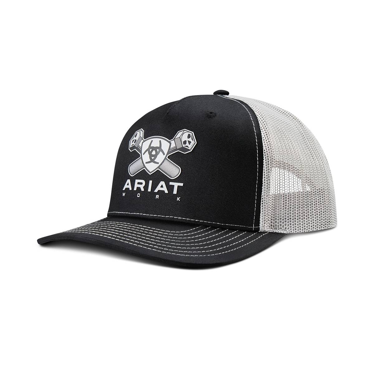 Double Bolt Black Mens Ariat Cap- A290003001