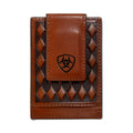 Ariat Mens Diamond Embossed Money Clip Card Case - A3568702