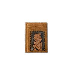 Ariat Mens Roughout Floral Money Clip - A3565208
