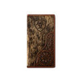 Ariat Mens Floral Embossed Hair On Rodeo Wallet - A3564302