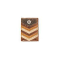 Ariat Mens Chevron Patchwork Trifold Wallet - A3563797