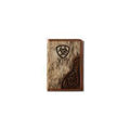 Ariat Mens Floral Embossed Hair On Trifold Wallet - A3564402