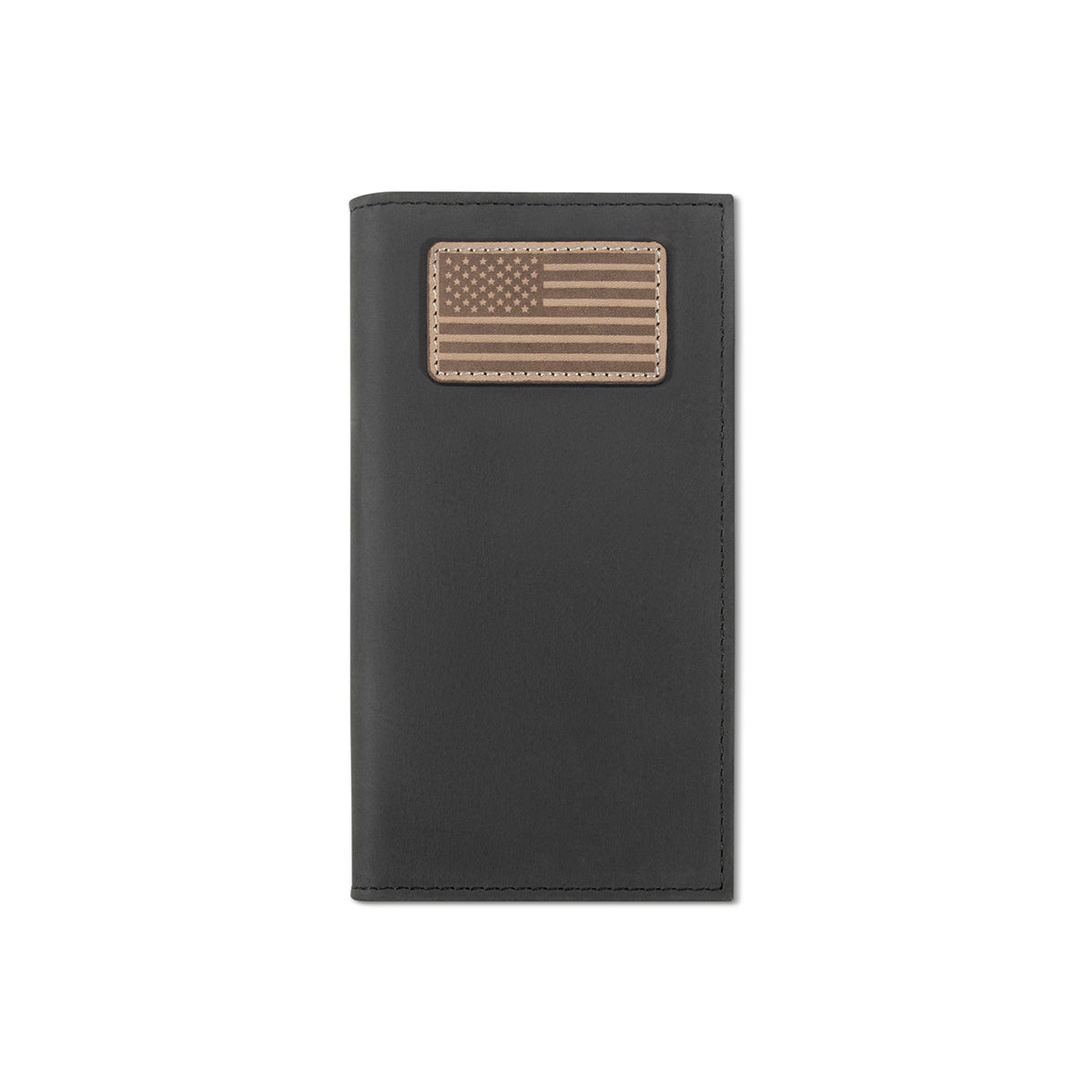 Ariat Mens Flag Patch Black Rodeo Wallet - A3570201