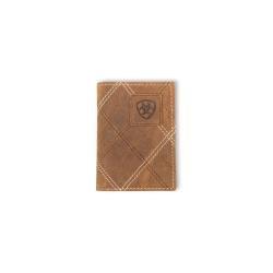 Ariat Mens Trifold Cross Stitch Wallet - A3563044