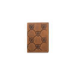 Ariat Mens Shield Embossed Trifold Wallet - A3565744