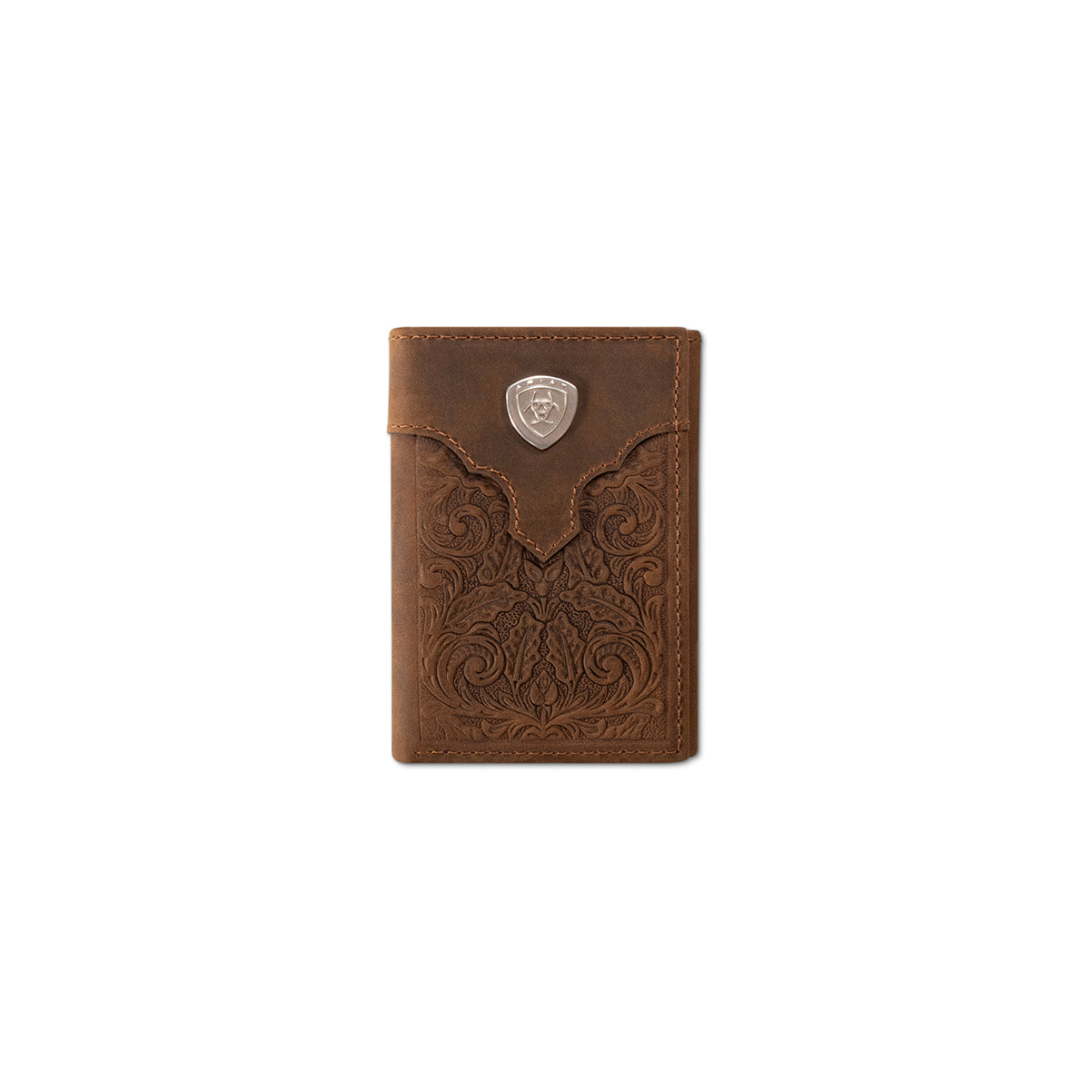 Ariat Mens Embossed Overlay Trifold Wallet - A3568944