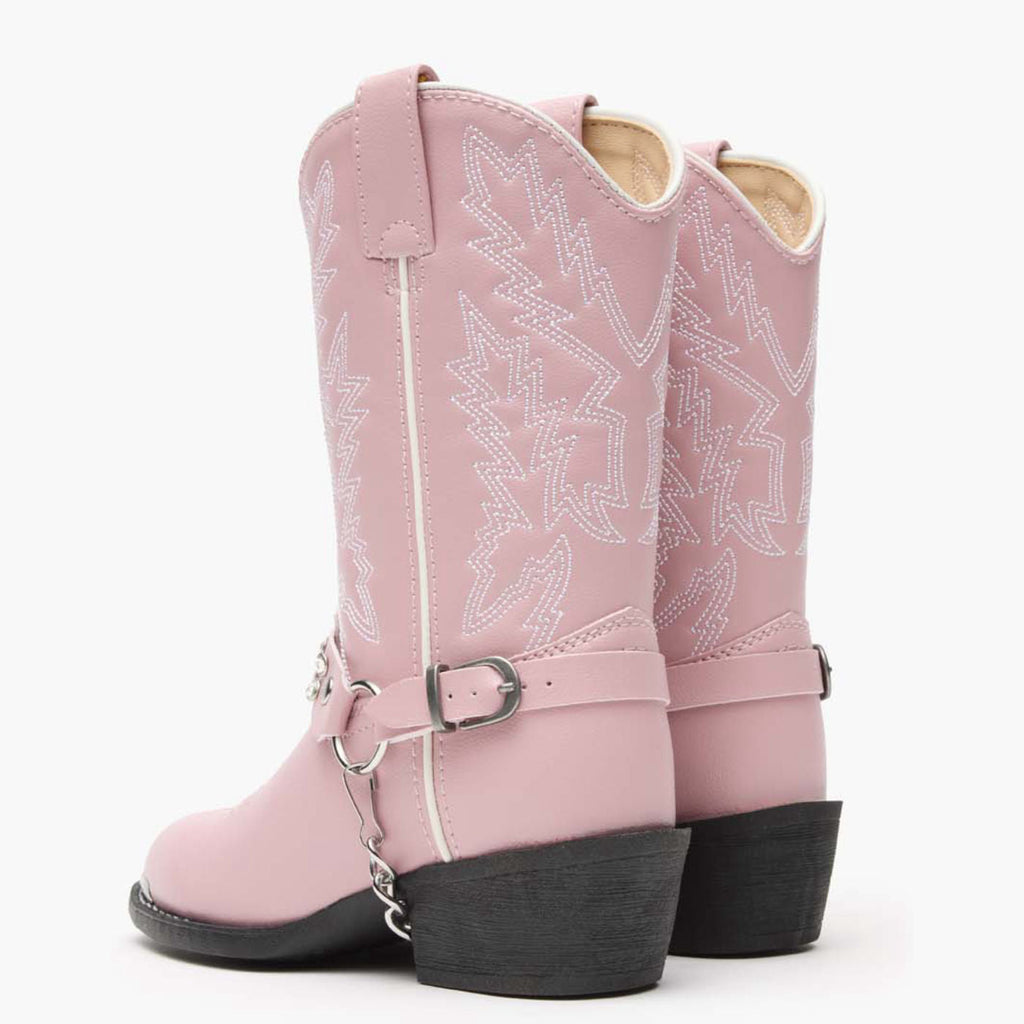 Durango Kids Lil' Durango Pink Rhinestone Western Boot-BT568