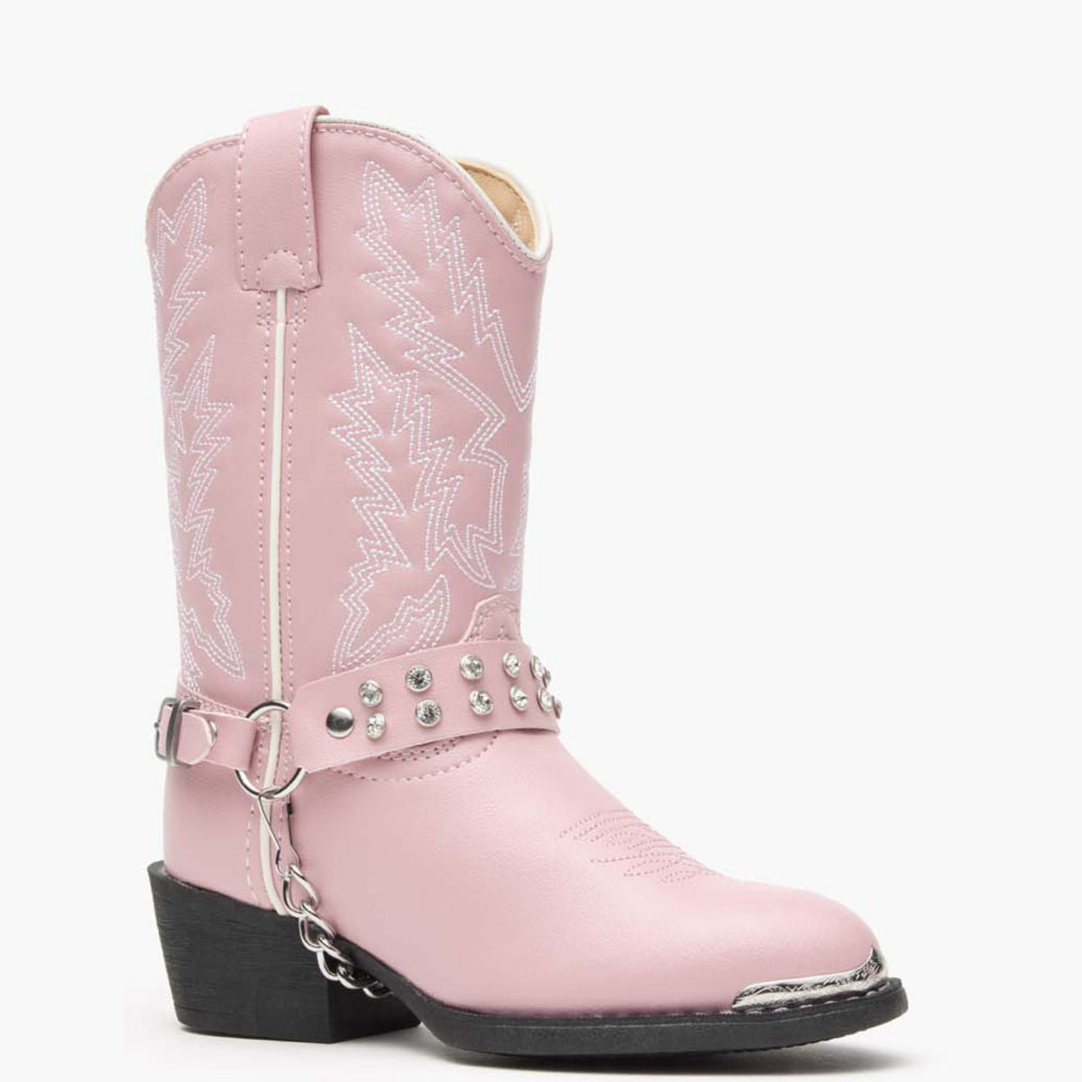 Durango Kids Lil' Durango Pink Rhinestone Western Boot-BT568