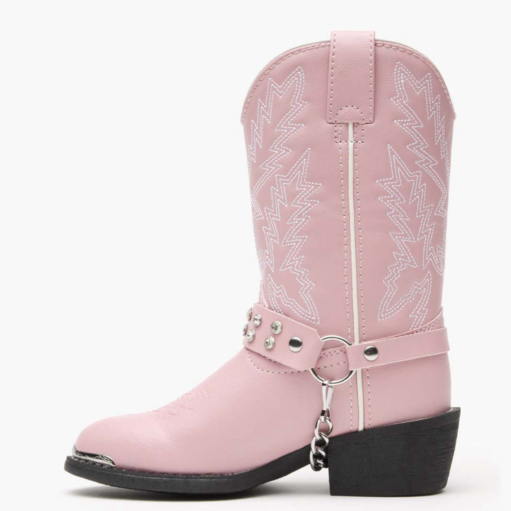 Durango Kids Lil' Durango Pink Rhinestone Western Boot-BT568