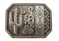 Blazin Roxx Cactus Turquoise Womens Buckle - 37941