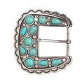 Blazin Roxx Womens Turquoise Square Buckle - 37931
