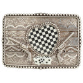 Blazin Roxx Womens Checker Heart Dice Buckle - 3700020
