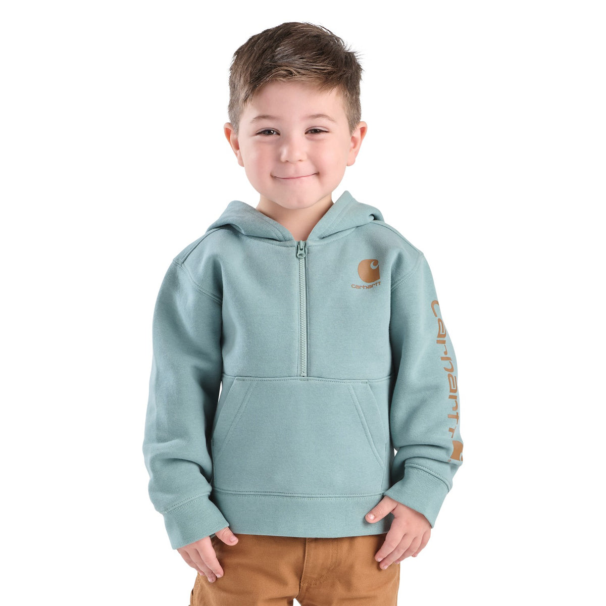 Carhartt Kids Long-sleeve Half-zip Sweatshirt H5-I CA6734-GH5-I - view 2