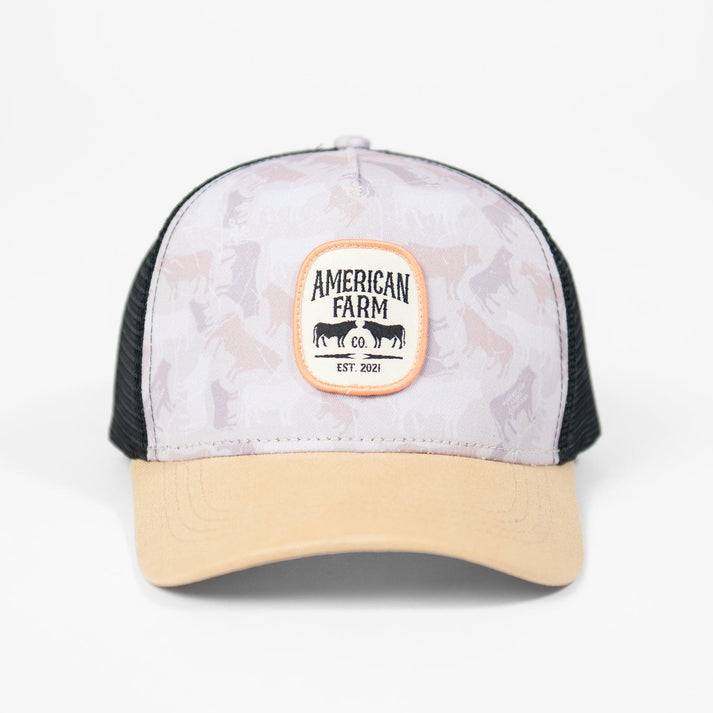American Farm Company Cow Camo Trucker Hat - A19