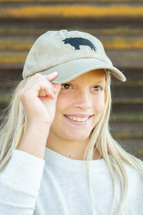 Kids Cow Patch Cap - A20