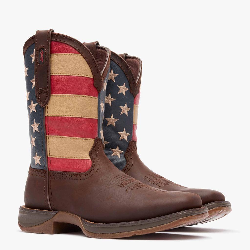 Durango Patriotic Rebel Sq Toe-DB5554