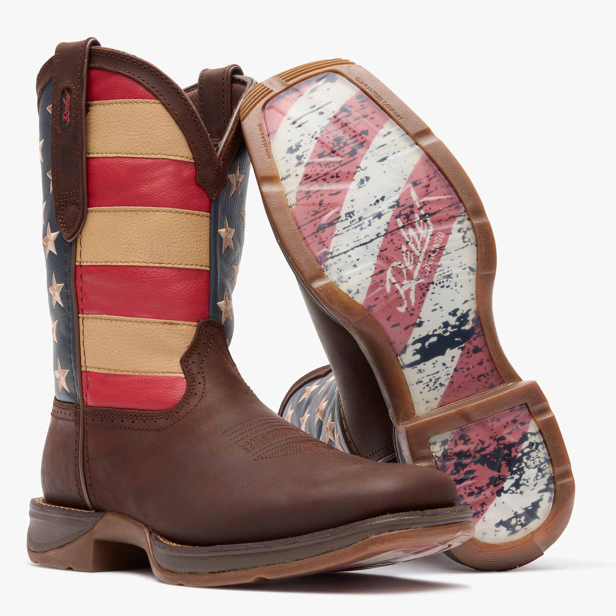 Durango Patriotic Rebel Sq Toe-DB5554