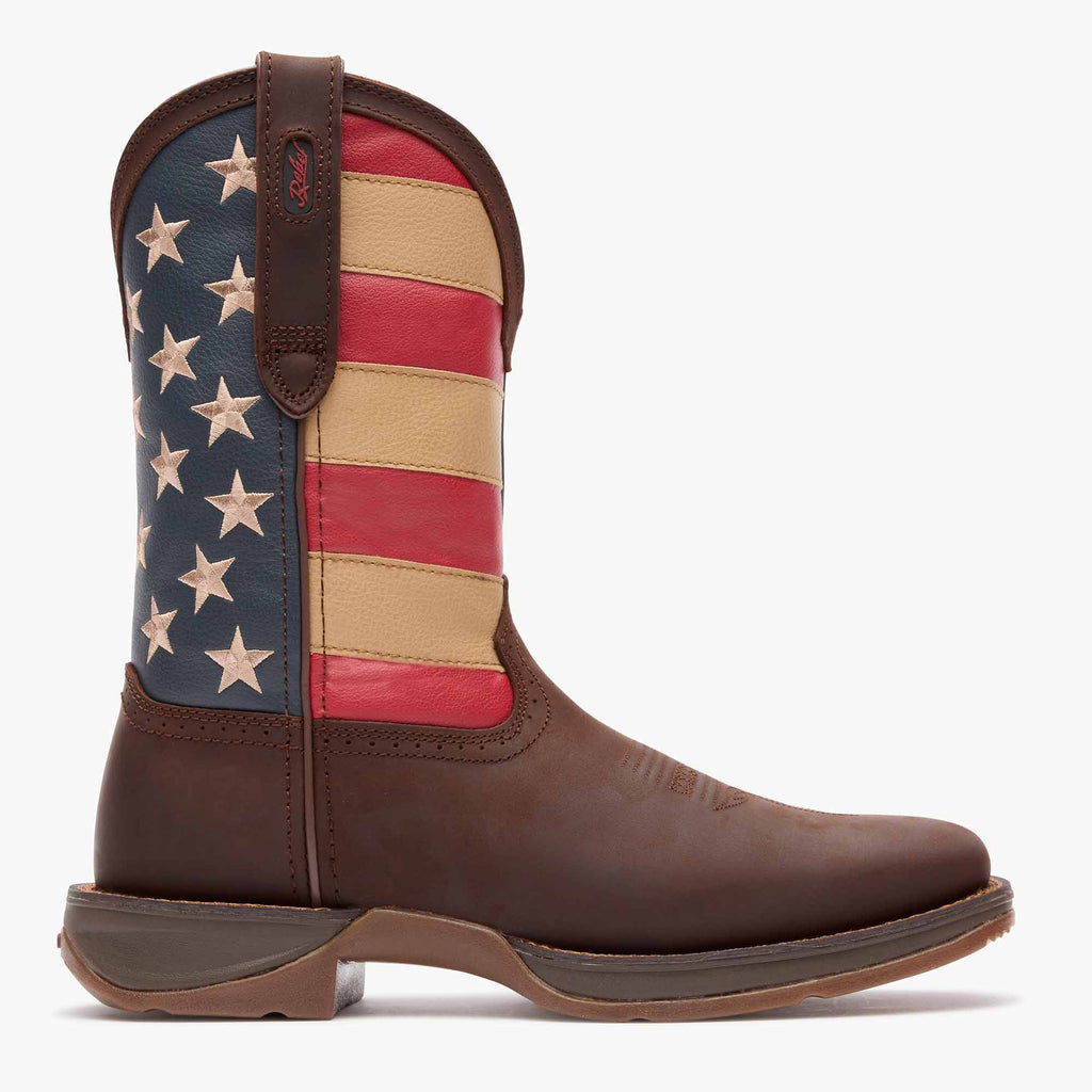 Durango Patriotic Rebel Sq Toe-DB5554