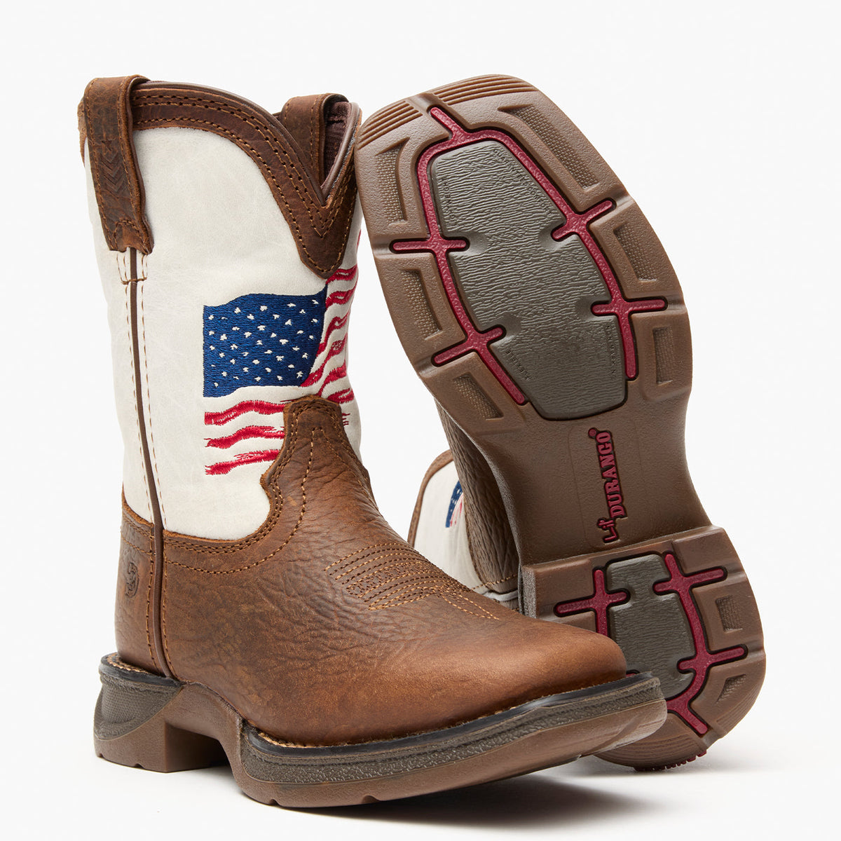 Durango Lil Rebel White Flag-DBT0234Y