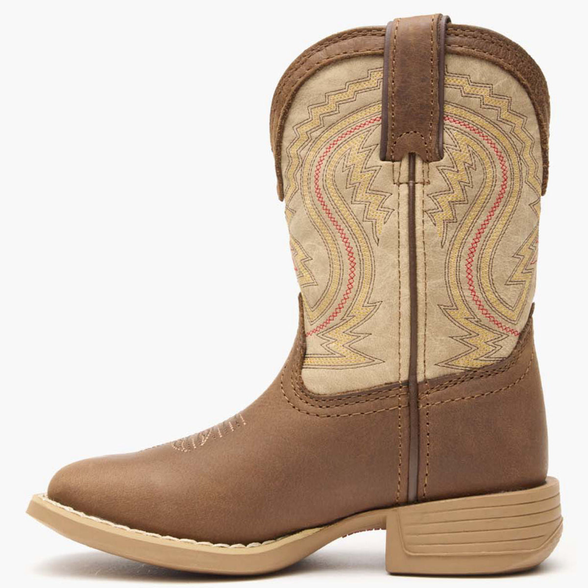 Durango Kids Lil' Rebel Pro Coffee and Bone Western Boot-DBT0241Y