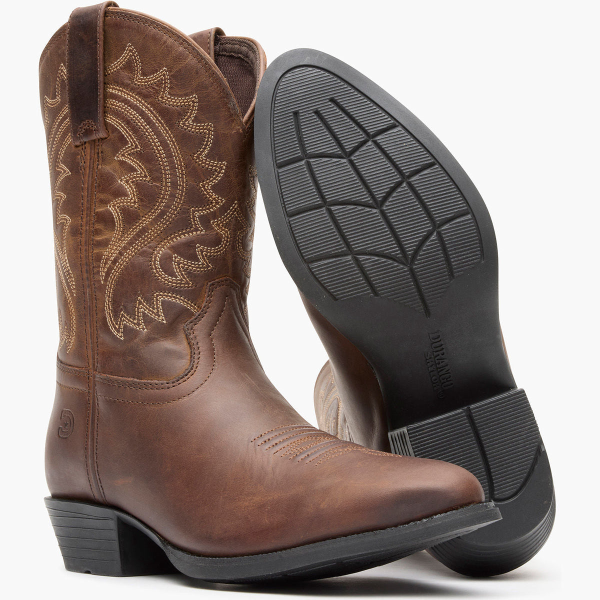 Durango Kids Shyloh Frontier Brown Western Boot-DBT0250C