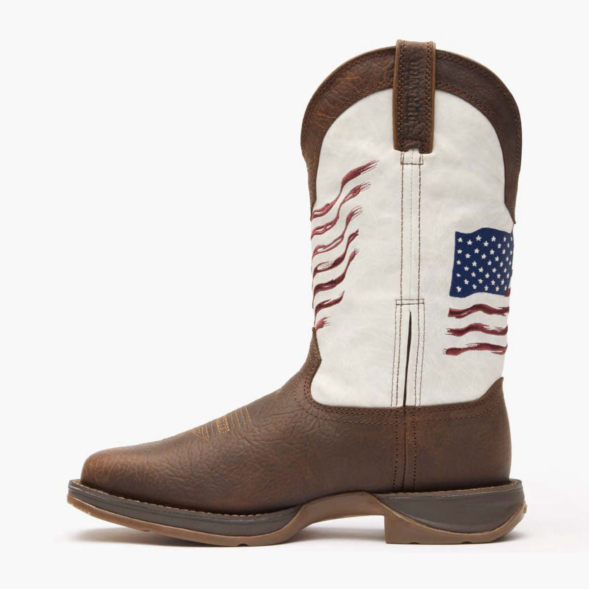 Durango Mens Rebel Distressed Flag Embroidery Western Boot-DDB0312