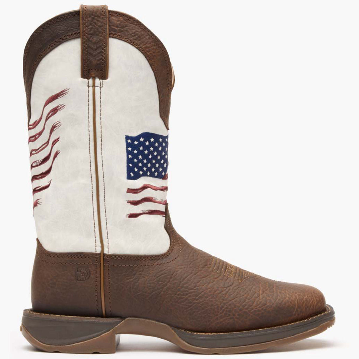 Durango Mens Rebel Distressed Flag Embroidery Western Boot-DDB0312