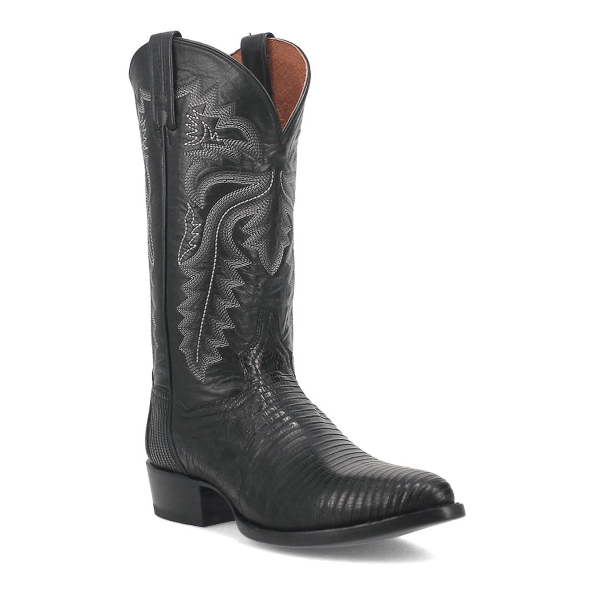 Dan Post Mens Winston Lizard Leather Western Boot Blk-DP3050R