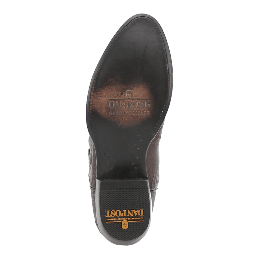 Dan Post Mens Winston Lizard Leather Western Boot Tan-DP3051R
