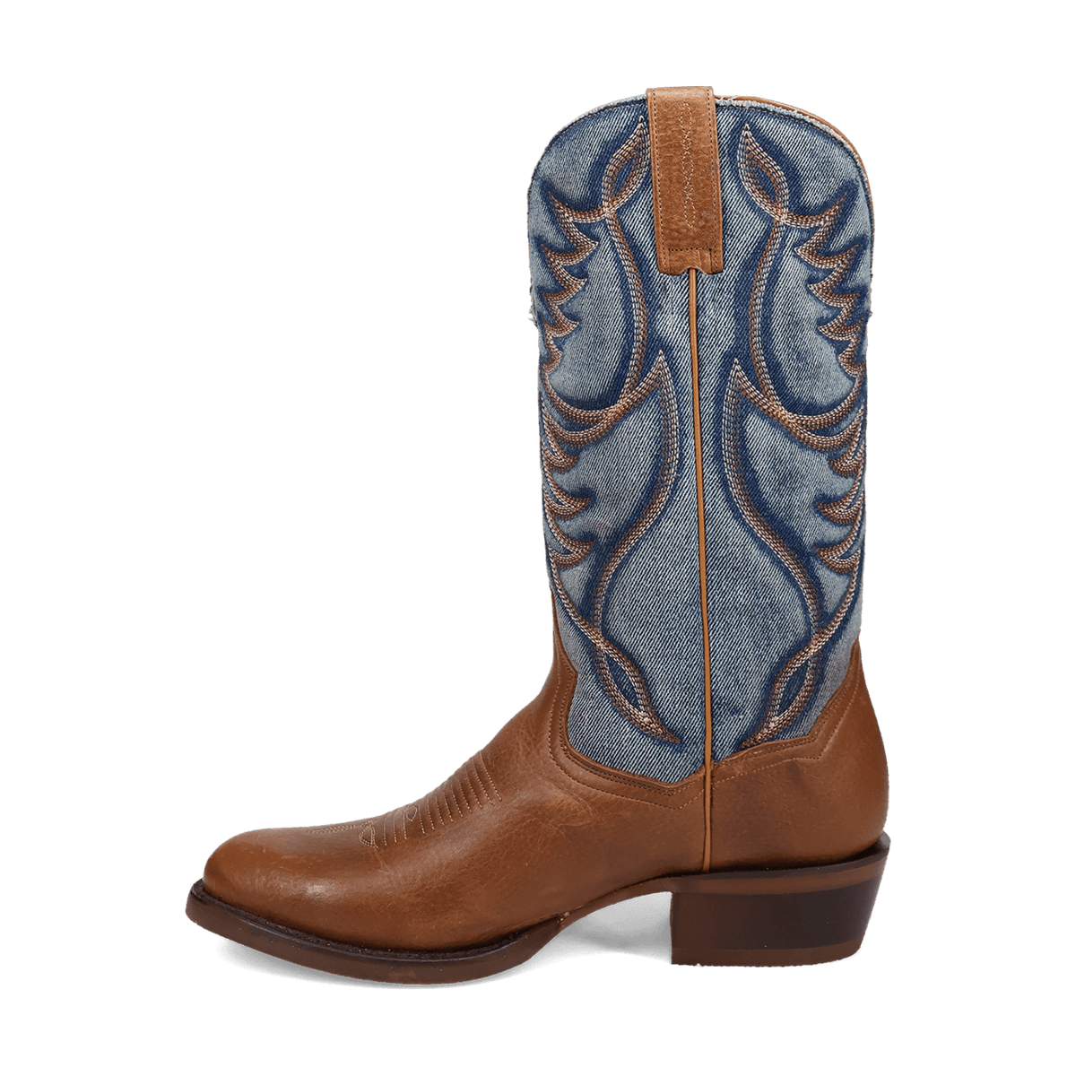Dan Post Mens Bullock Leather and Denim Western Boot-DP3315
