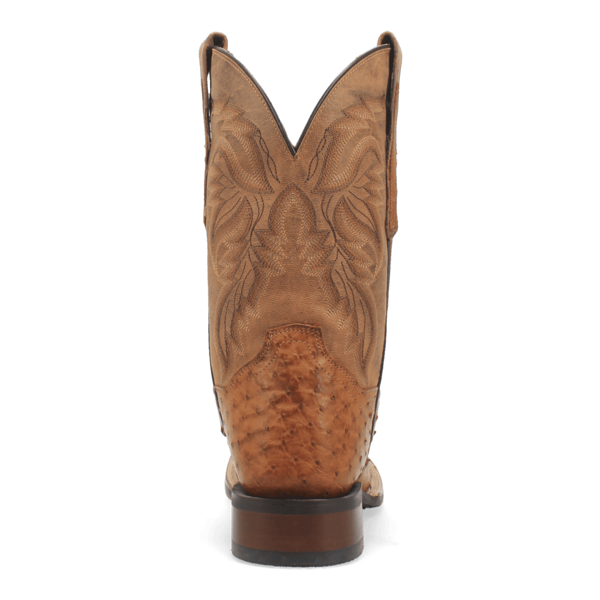 Dan Post Mens Alamosa Full Quill Ostrich Leather Western Boot Tan-DP3876
