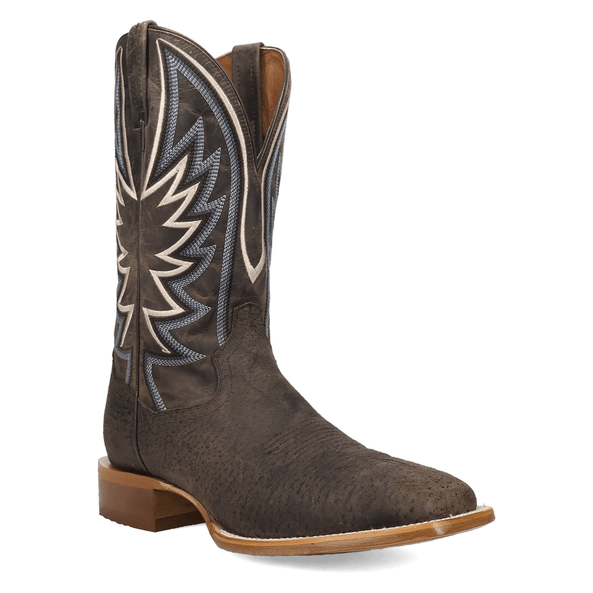 Dan Post Mens Boars Run Charcoal Wild Boar Western Boot-DP5241